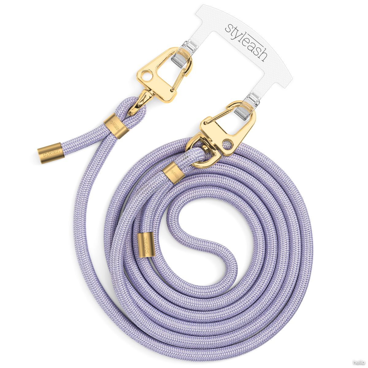 Șnur cu carabin Purple Clear